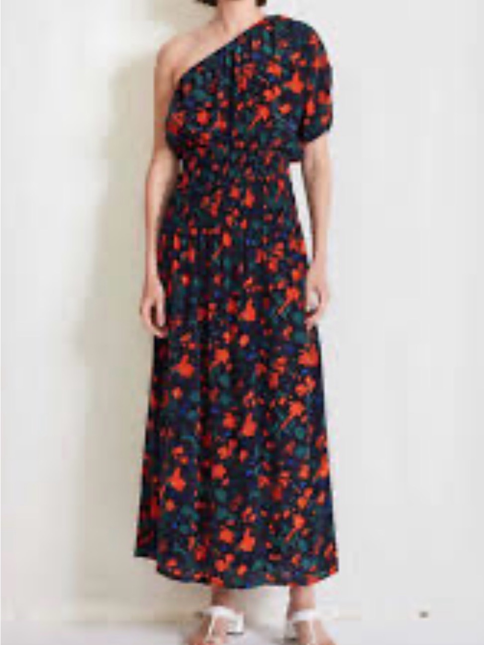 Apiece Apart Marta One Shoulder Maxi Dress - Vibrant Floral